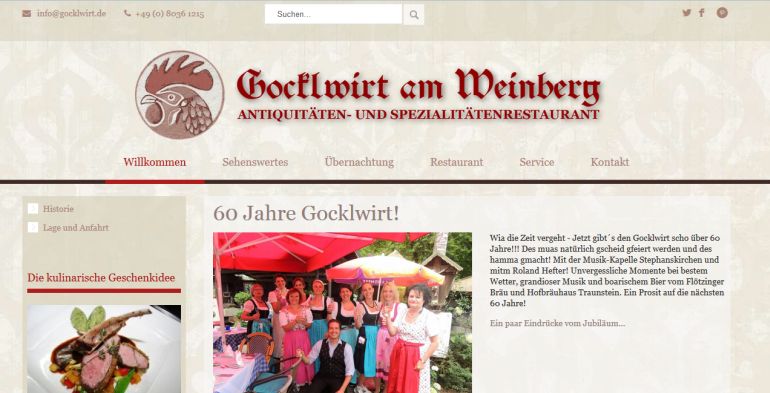 Gocklwirt Homepage