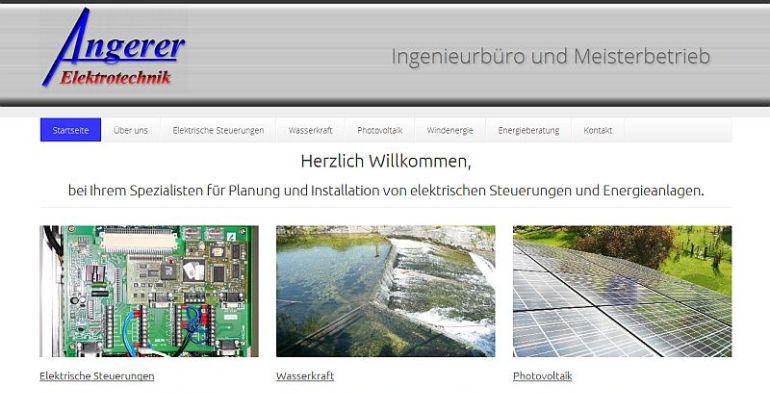 Abb. Homepage Angerer