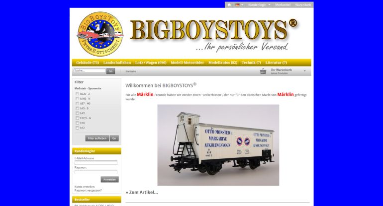 Abb. Web-Shop BIGBOYSTOYS