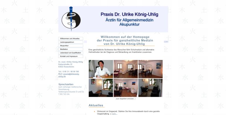 Abb. Homepage Dr. König-Uhlig