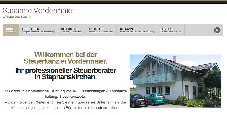Abb. Homepage Vordermaier
